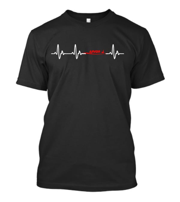Arvor Red Heartbeat Line T-Shirt