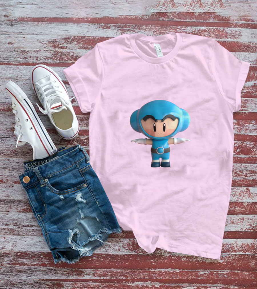Crazy Arcade Dao Cute Character Blue T-Shirt