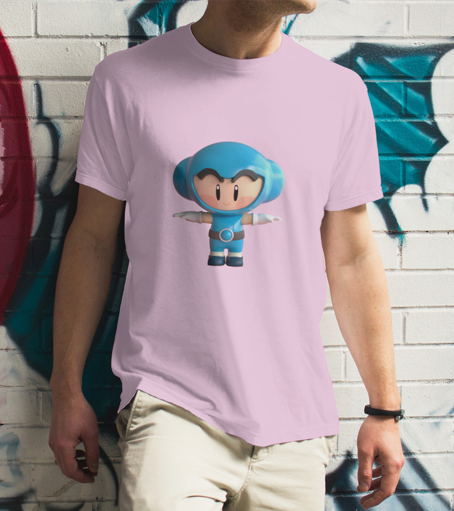 Crazy Arcade Dao Cute Character Blue T-Shirt