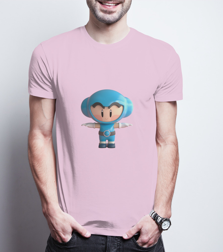 Crazy Arcade Dao Cute Character Blue T-Shirt