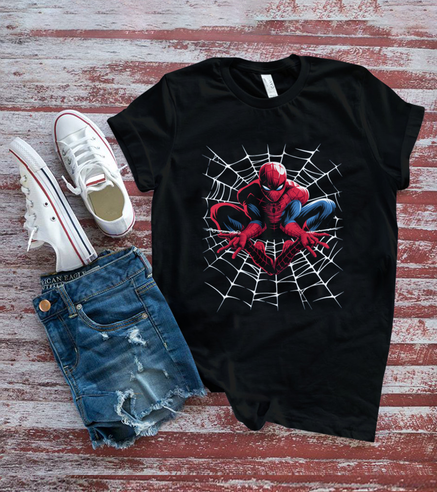 Marvel Comics Amazing Spider-Man Web Pose T-Shirt