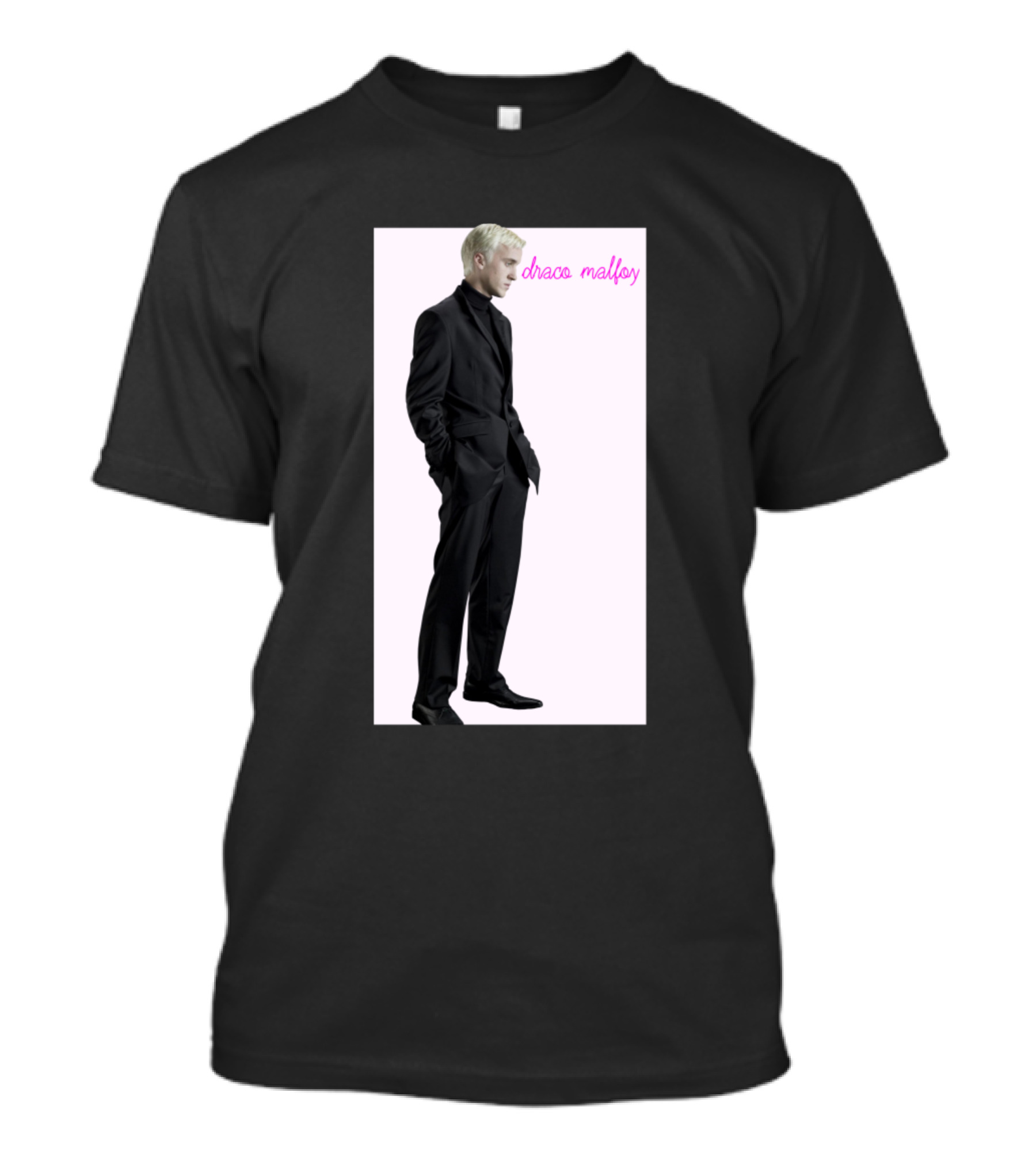 Draco Malfoy Fan Black Suit T-Shirt