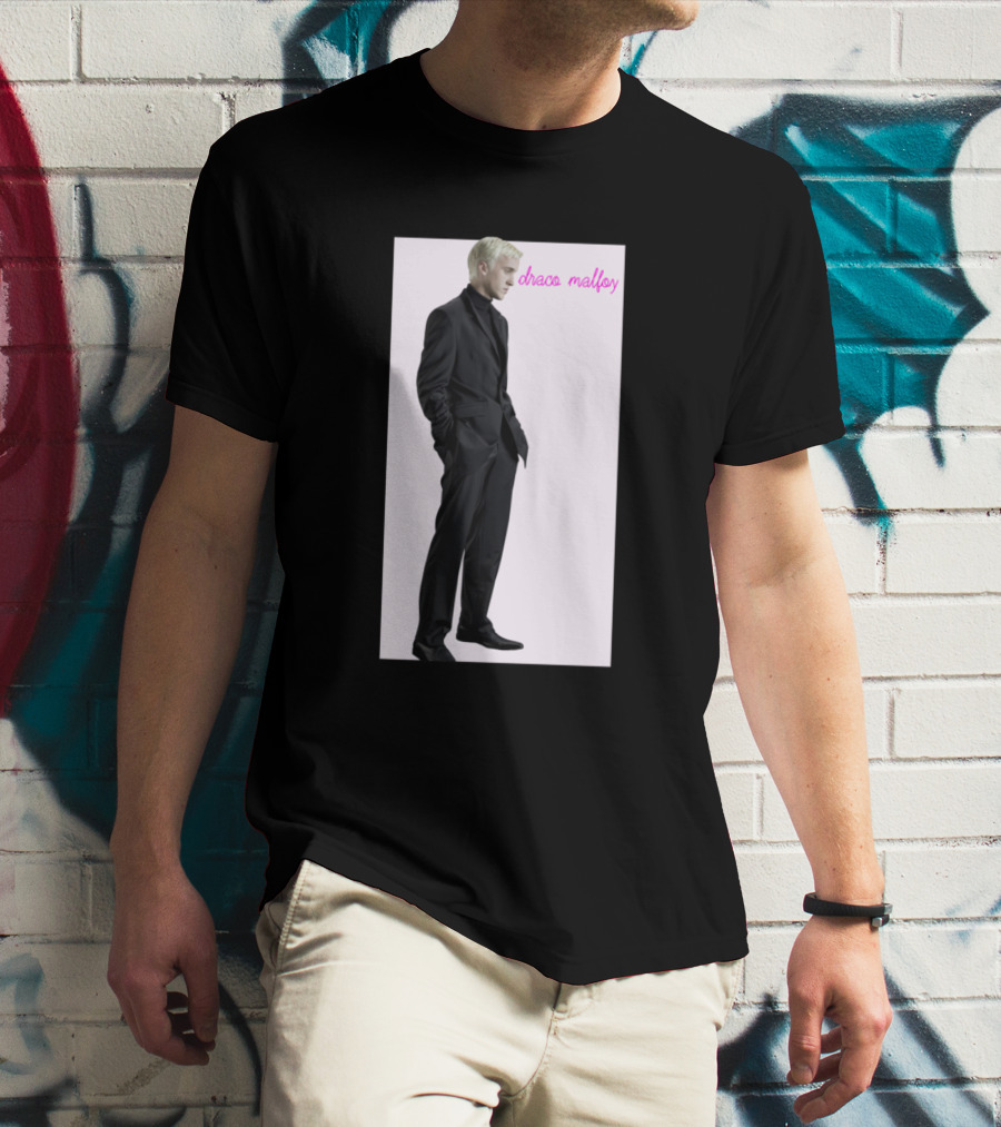 Draco Malfoy Fan Black Suit T-Shirt