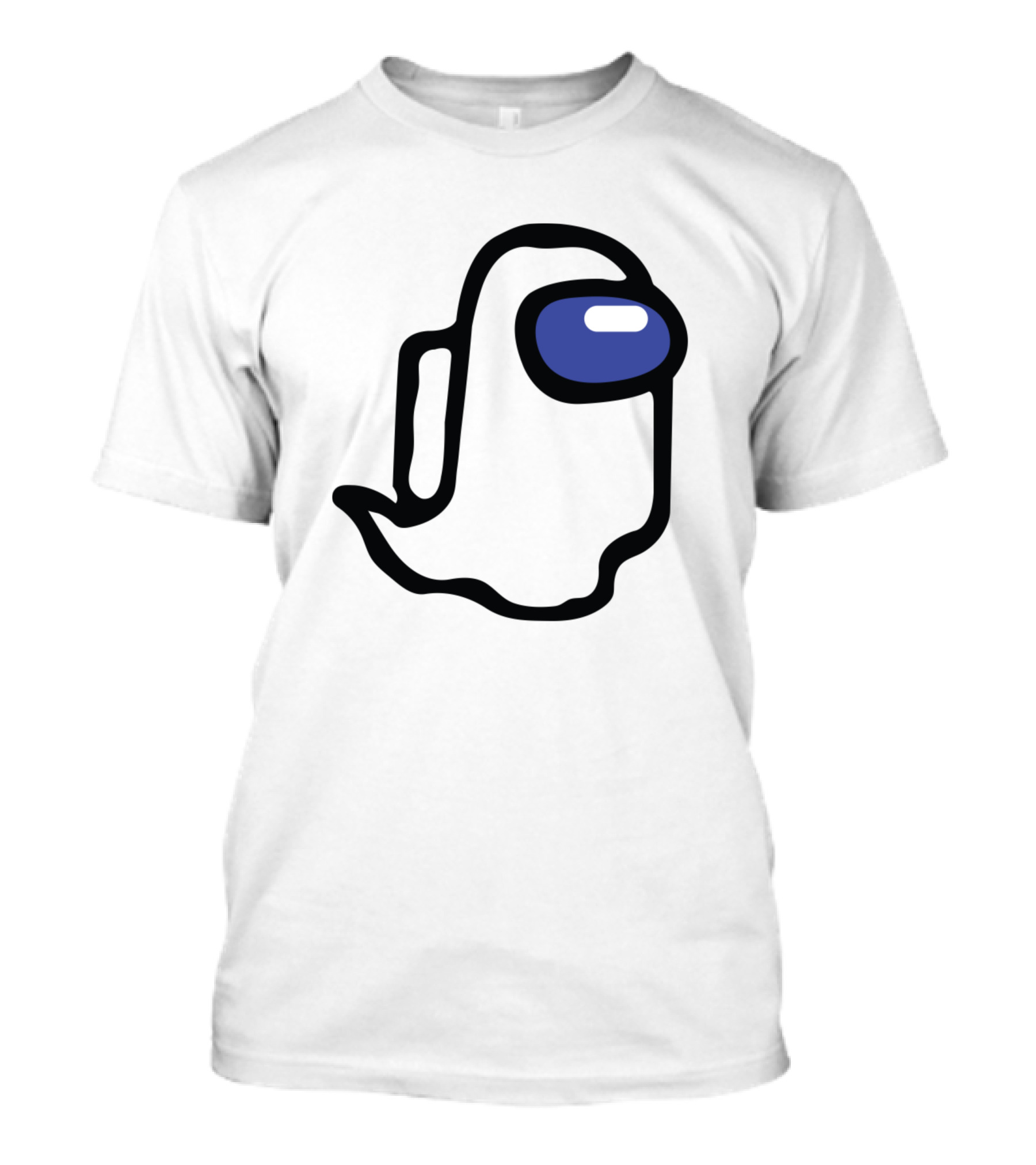 Among Us Ghost Character Minimalist T-Shirt