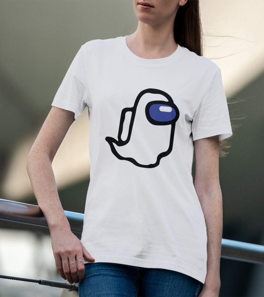 Among Us Ghost Character Minimalist T-Shirt
