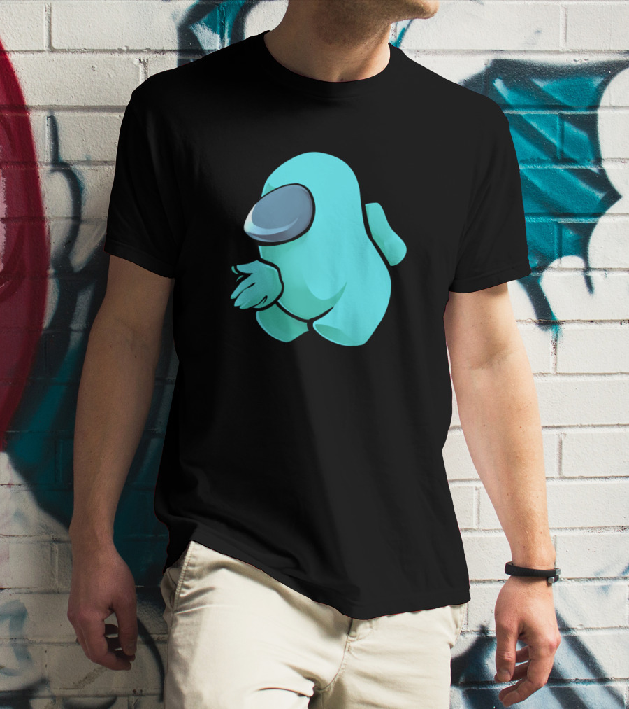 Sus Light Blue Crewmate Character T-Shirt