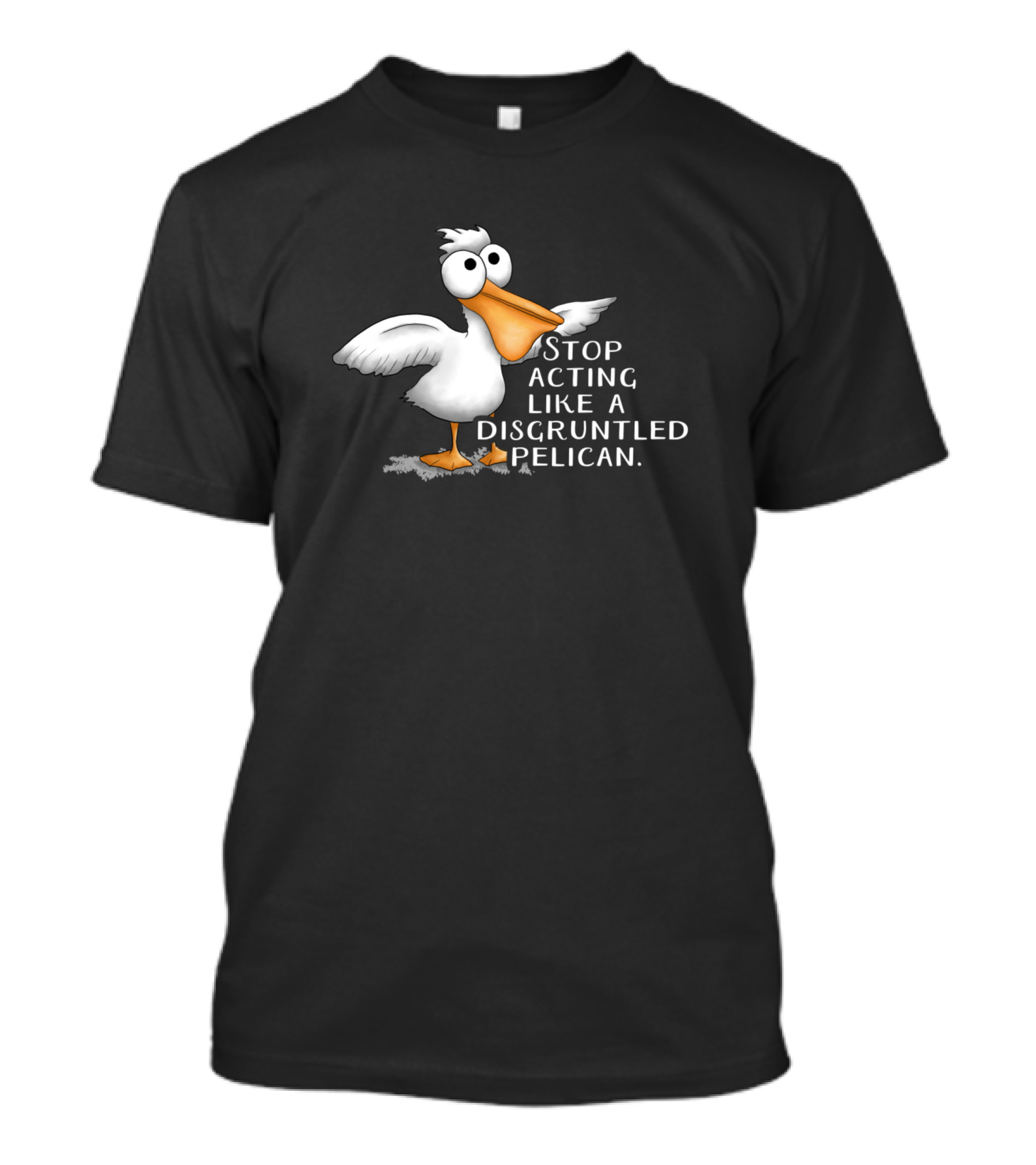 STOP ACTING LIKE A DISGRUNTLED PELICAN T-Shirt