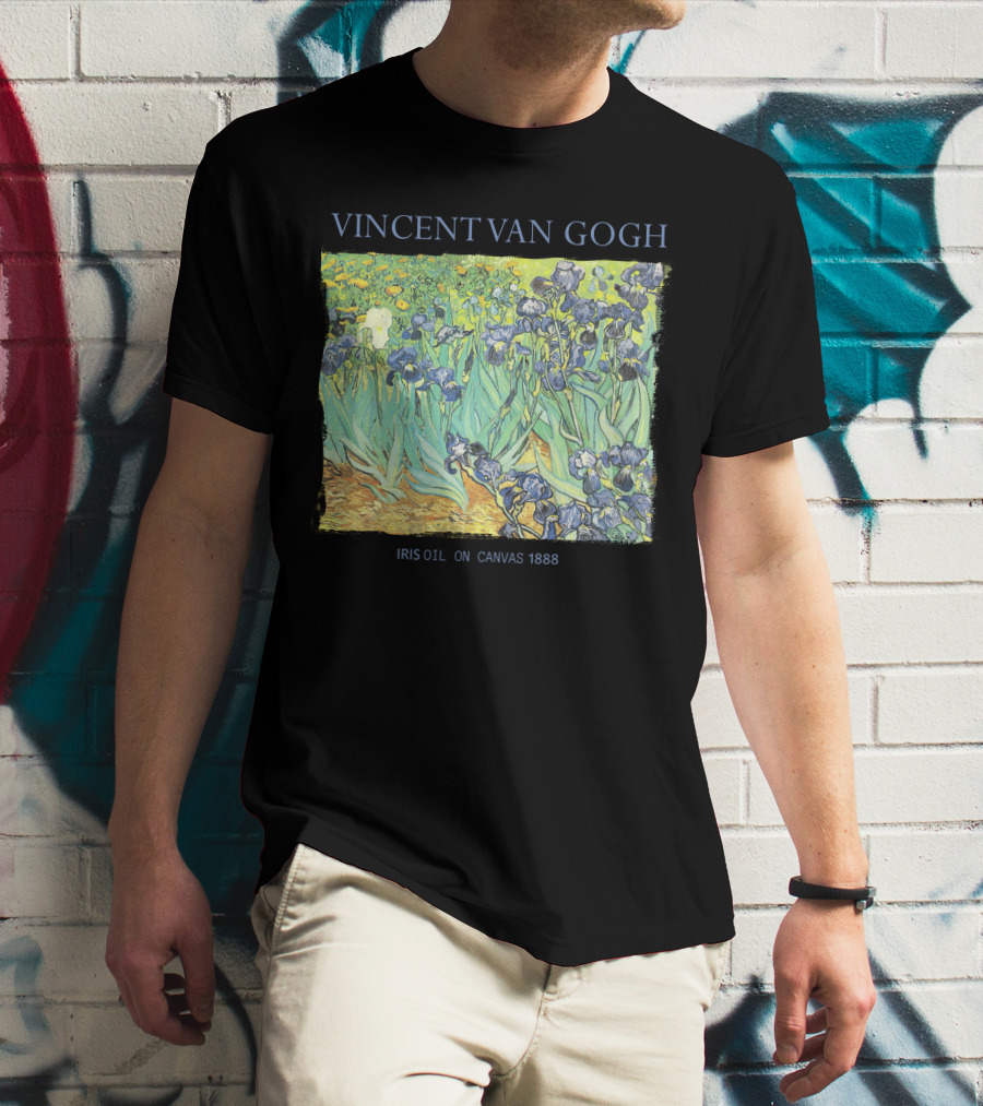 VINCENT VAN GOGH IRIS OIL ON CANVAS 1888 T-Shirt