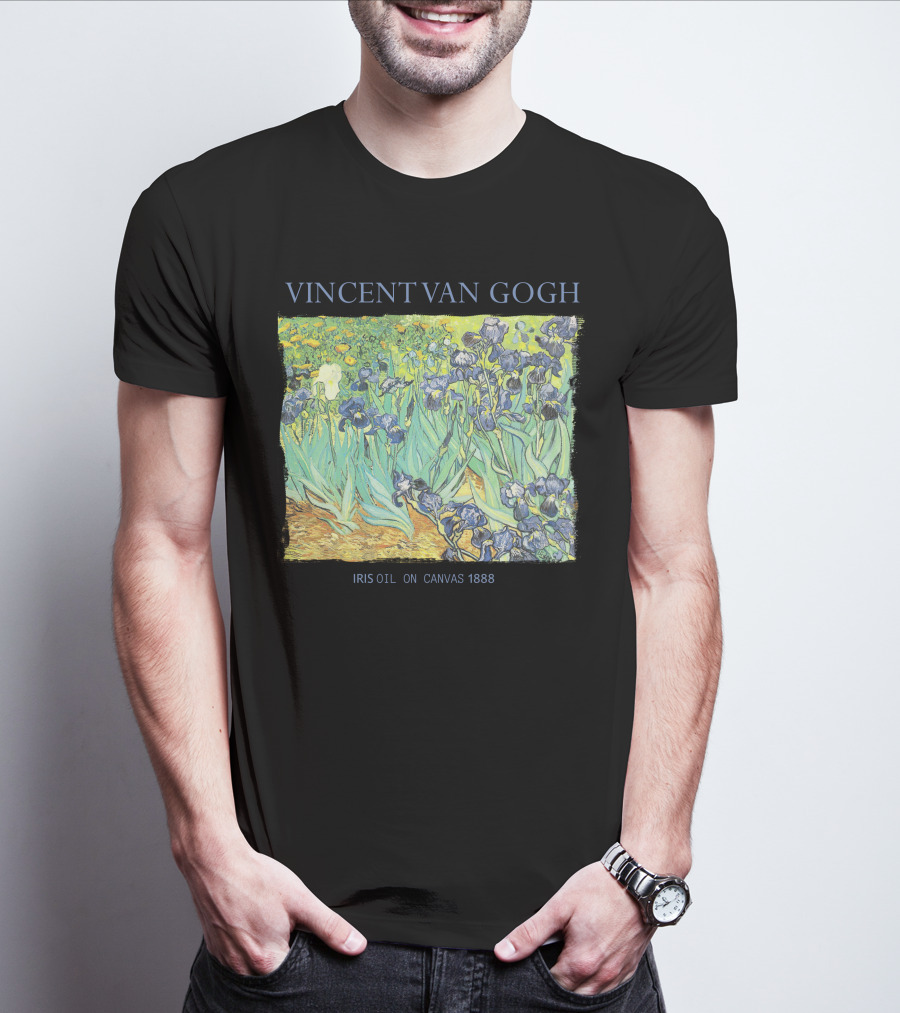 VINCENT VAN GOGH IRIS OIL ON CANVAS 1888 T-Shirt