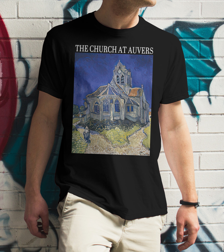 Van Gogh The Church At Auvers Painting By Vincent Van Gogh T-Shirt