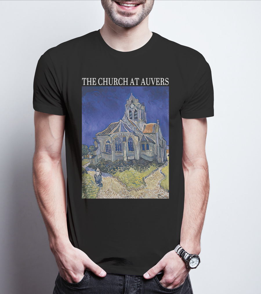 Van Gogh The Church At Auvers Painting By Vincent Van Gogh T-Shirt