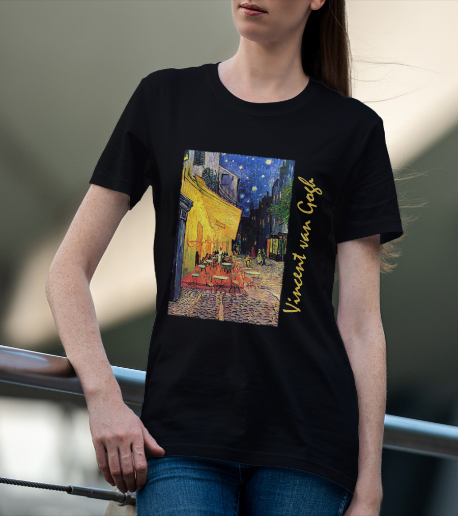 Vincent Van Gogh Café Terrace At Night T-Shirt