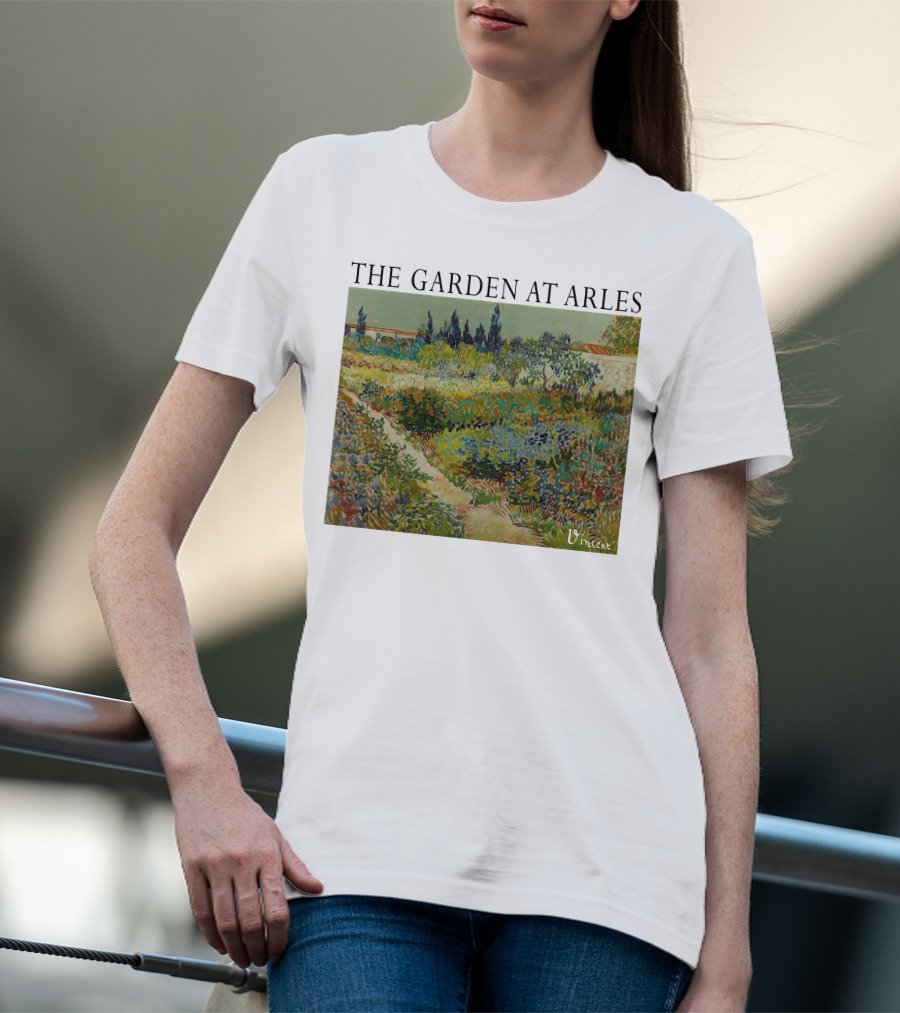 The Garden At Arles Vincent Van Gogh Vincent Signature T-Shirt