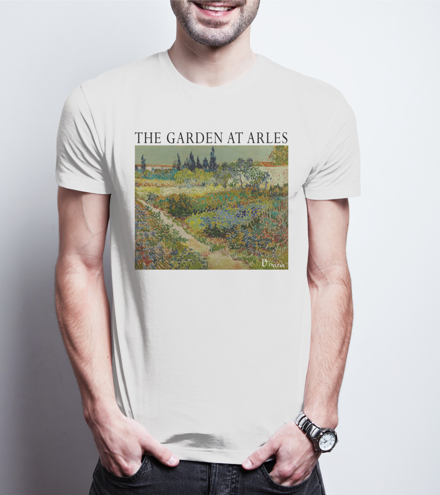 The Garden At Arles Vincent Van Gogh Vincent Signature T-Shirt