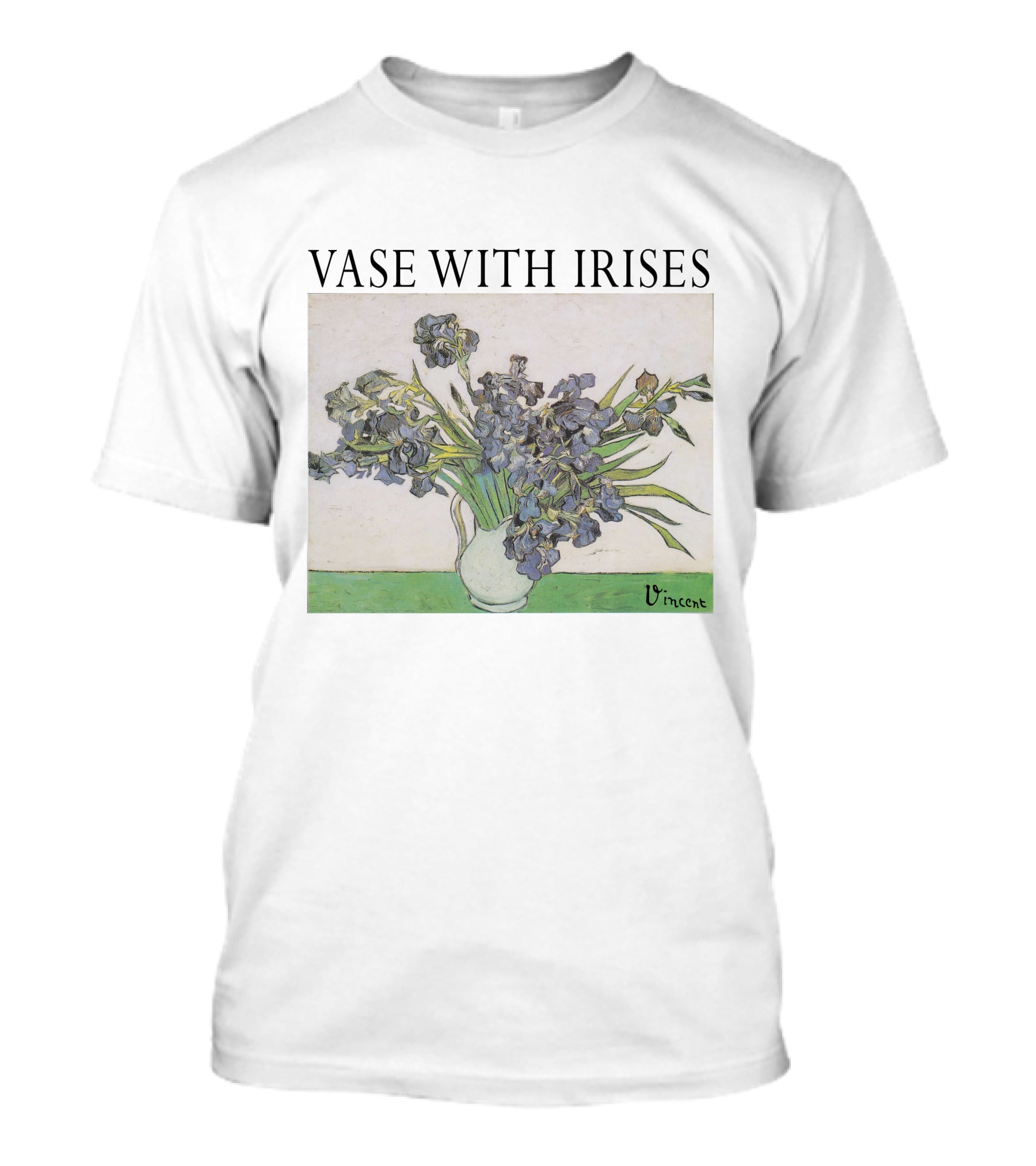 Vase With Irises Vincent T-Shirt