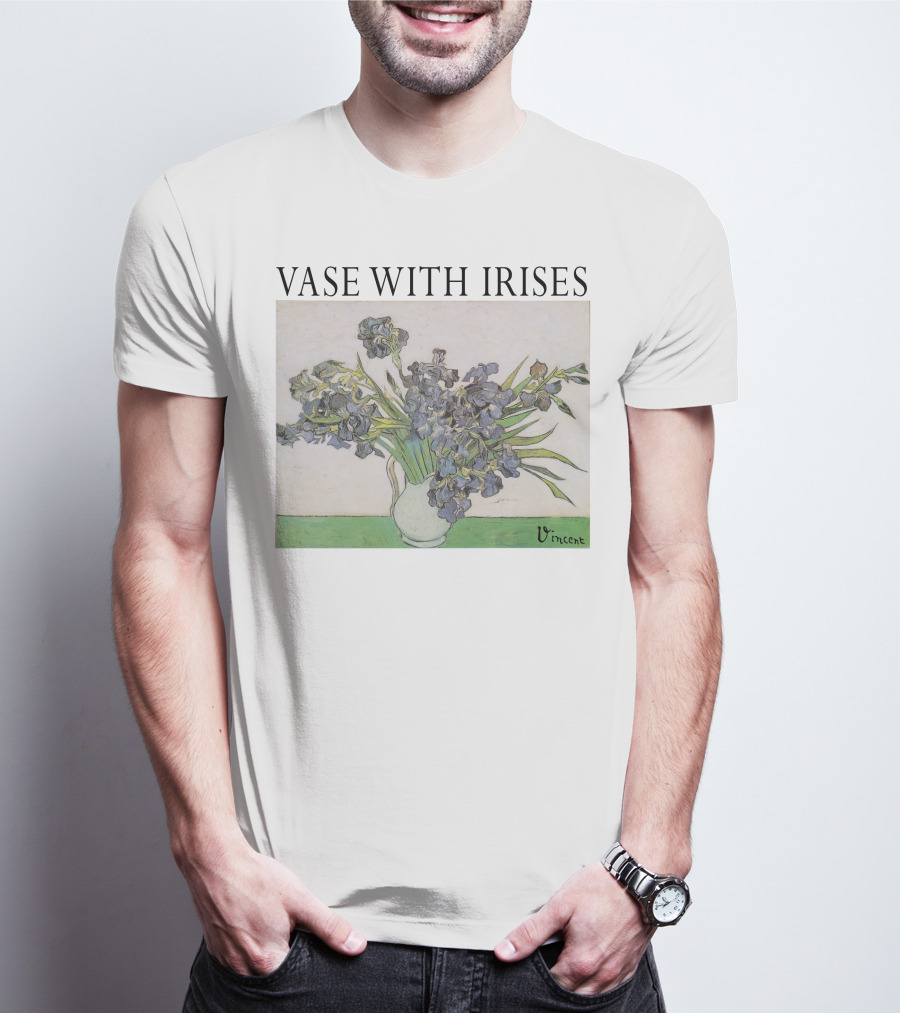 Vase With Irises Vincent T-Shirt