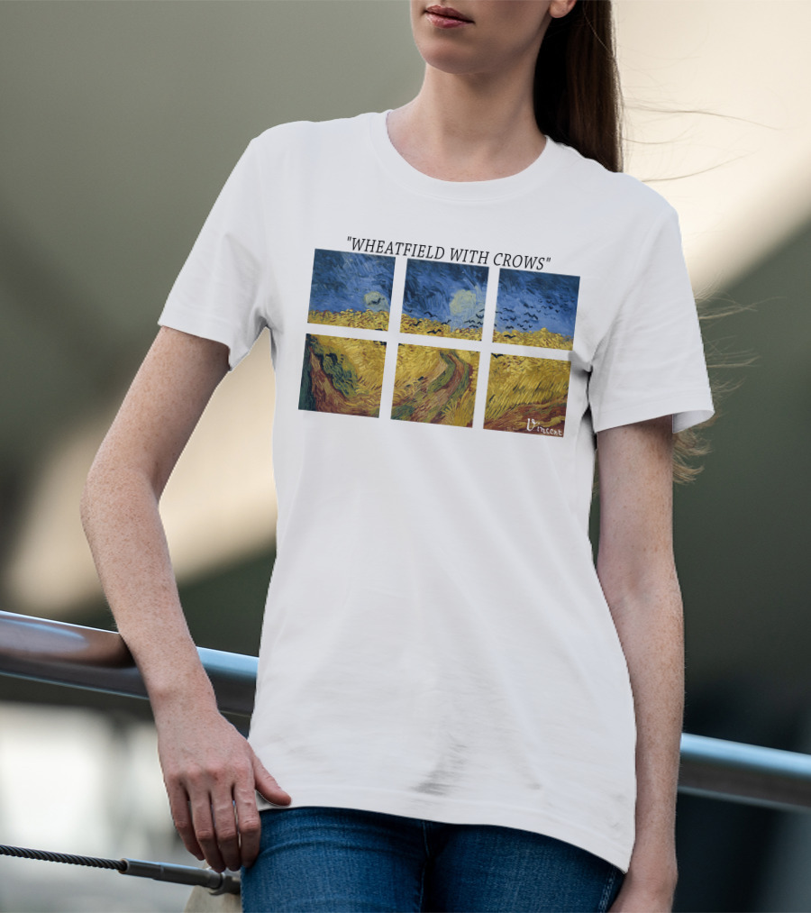 Vincent Van Gogh Wheatfield With Crows Vincent T-Shirt