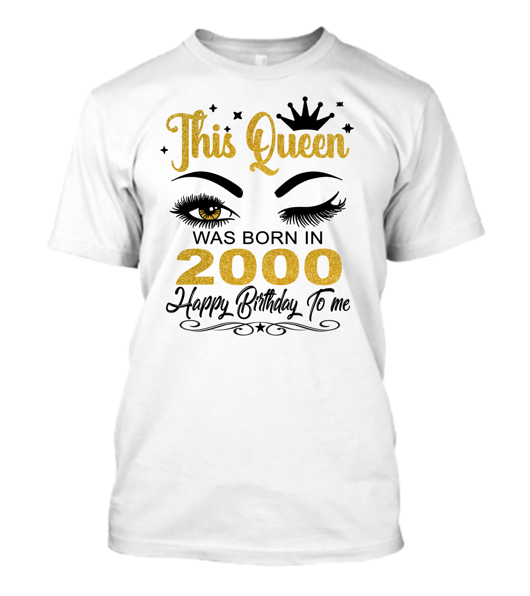 This Queen Was Born In 2000 Happy Birthday To Me T-Shirt