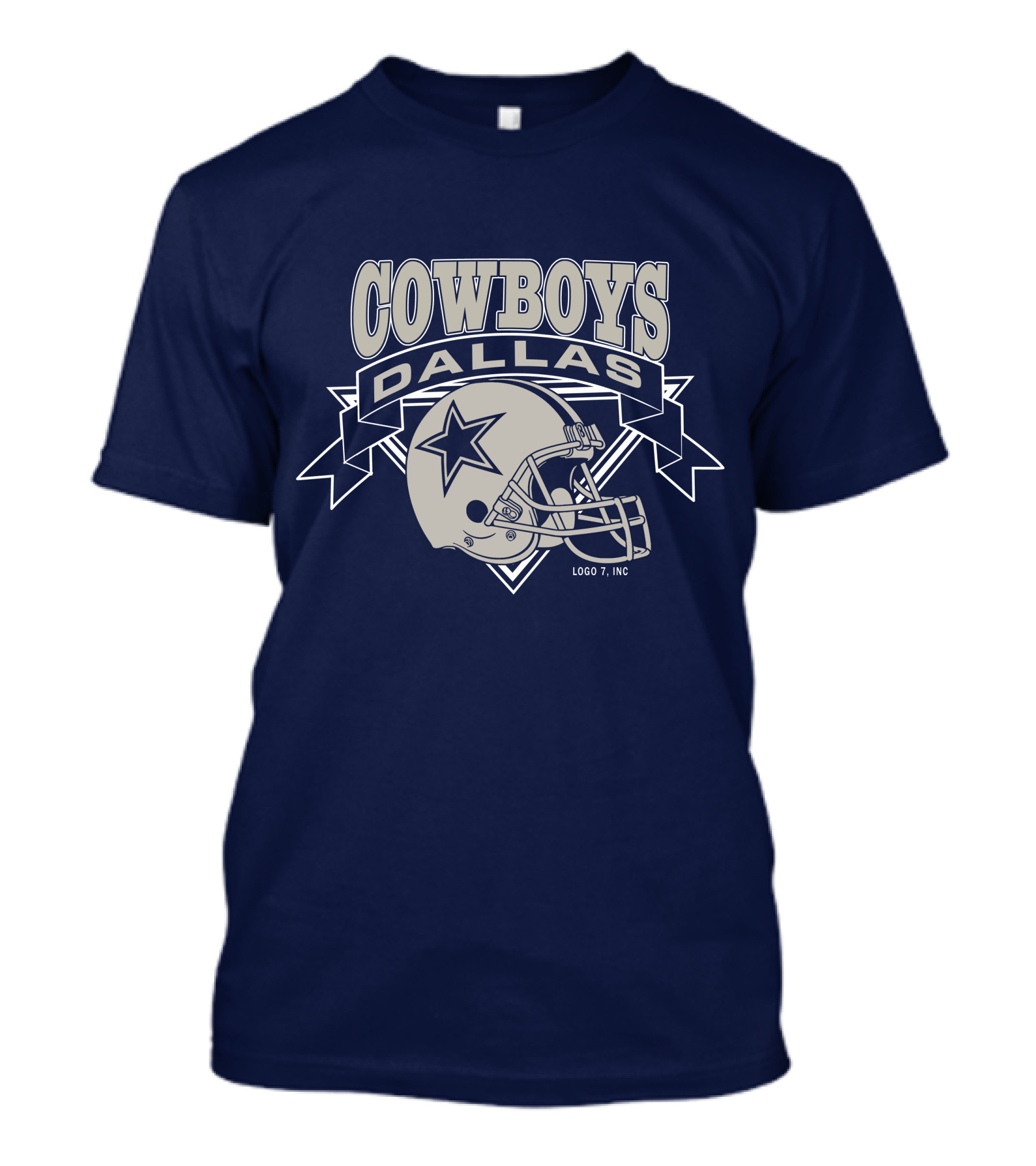 Dallas Cowboys Logo 7 Inc Helmet Star T-Shirt