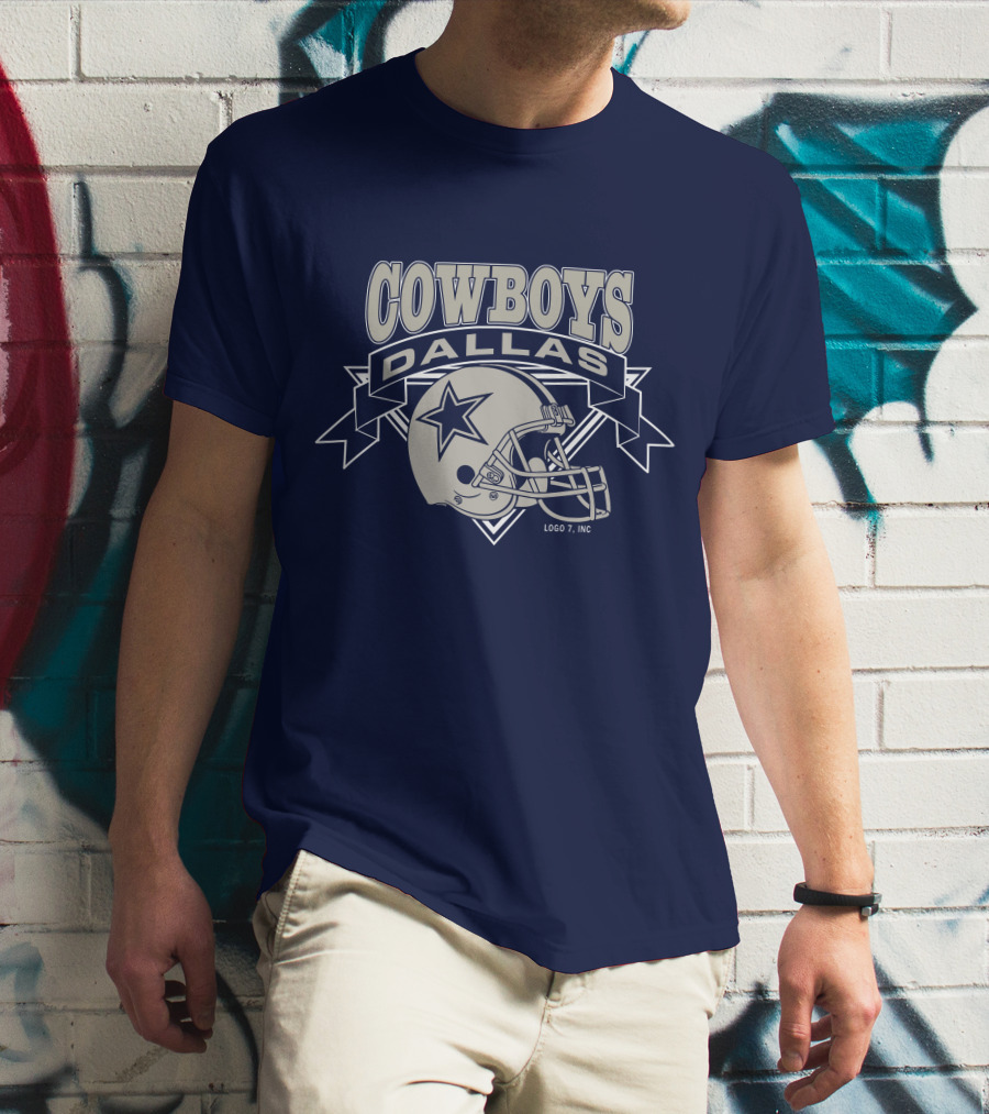 Dallas Cowboys Logo 7 Inc Helmet Star T-Shirt