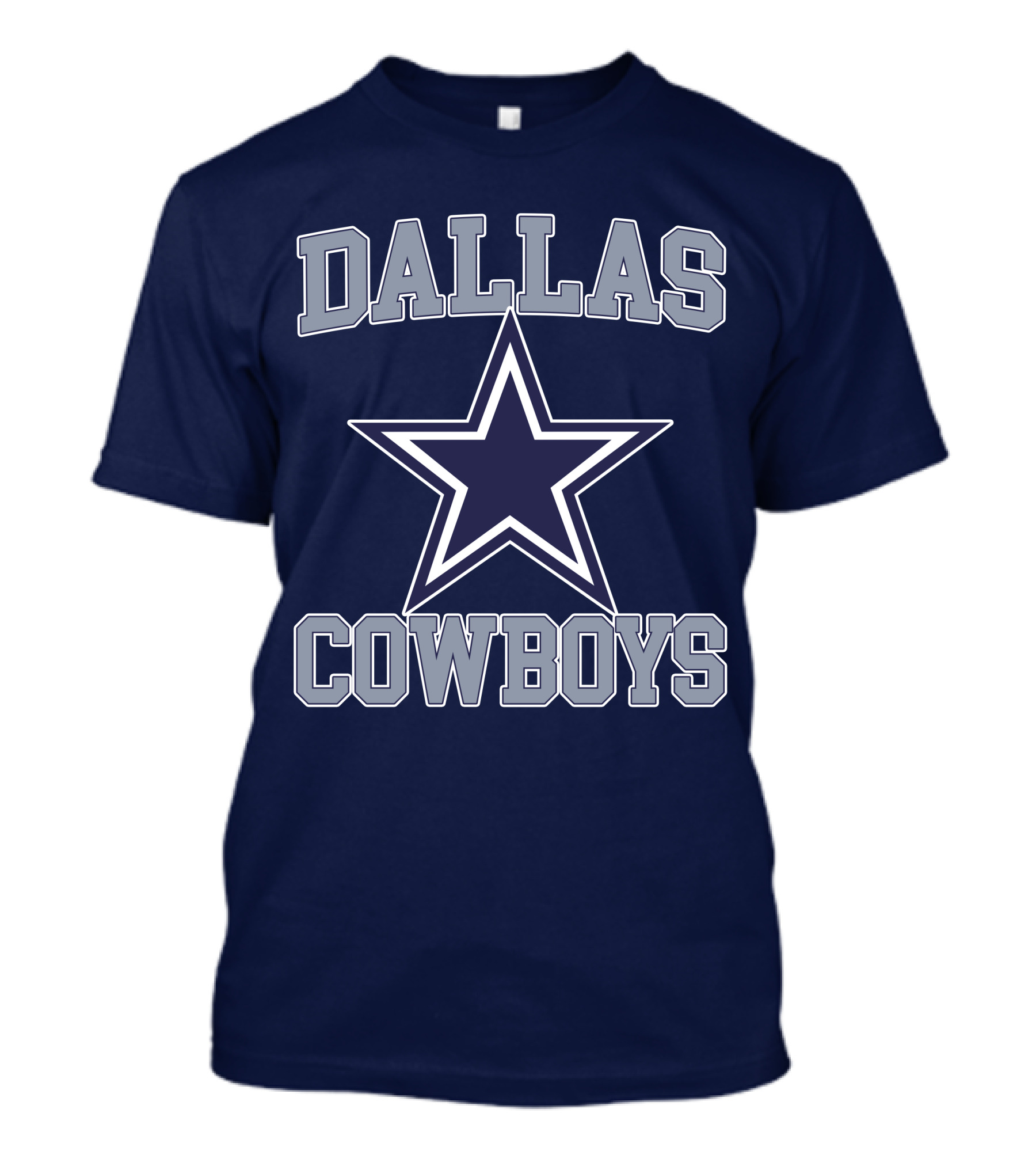 Dallas Cowboys Star Logo Gray Background T-Shirt