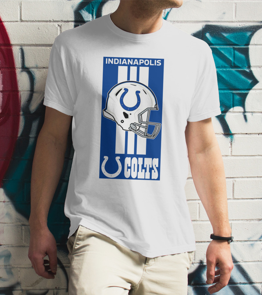 Indianapolis Colts Helmet Logo T-Shirt