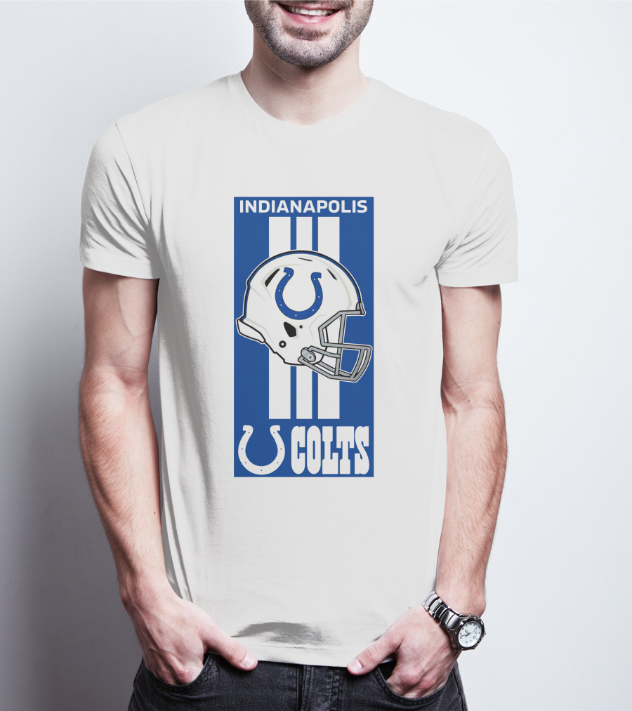 Indianapolis Colts Helmet Logo T-Shirt