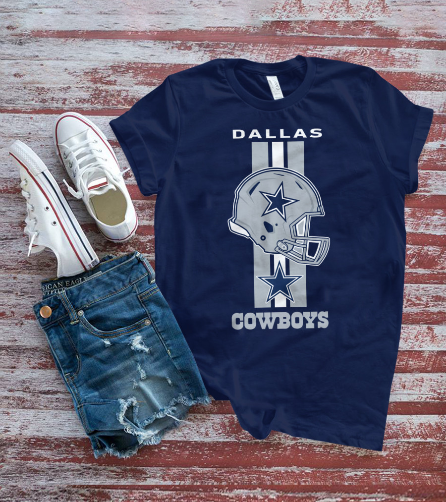 Dallas Cowboys Helmet Star Emblem T-Shirt