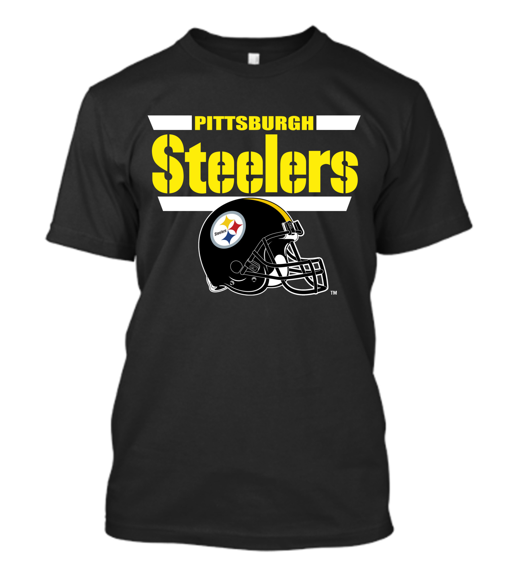 Pittsburgh Steelers Helmet Logo NFL Fan Gear T-Shirt