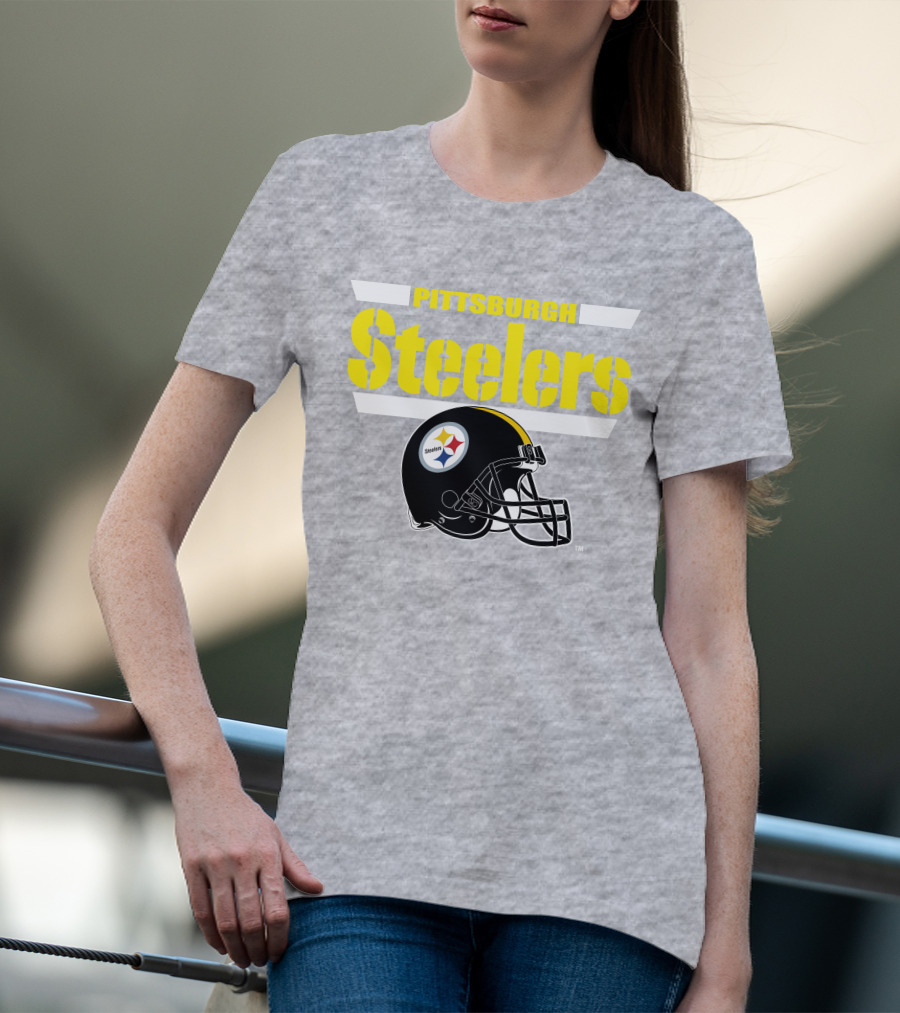 Pittsburgh Steelers Football Helmet NFL Team T-Shirt