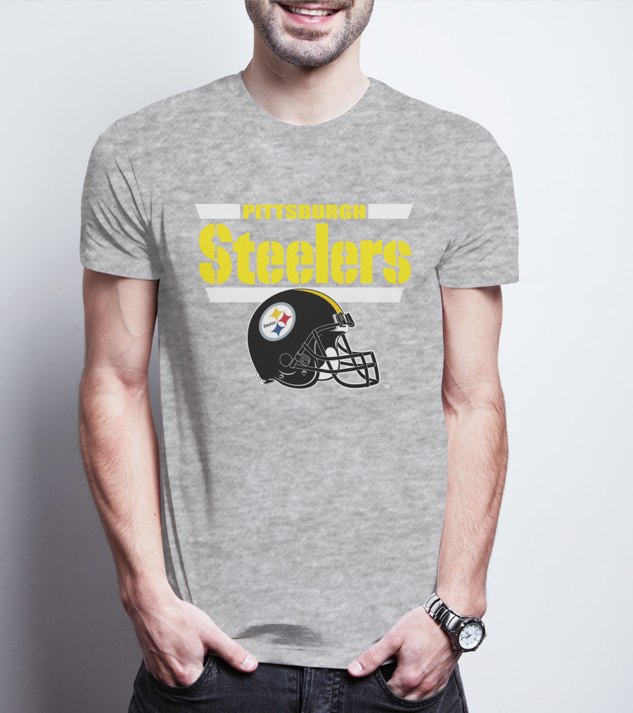 Pittsburgh Steelers Football Helmet NFL Team T-Shirt