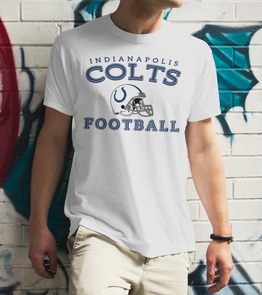 Indianapolis Colts Football Helmet T-Shirt