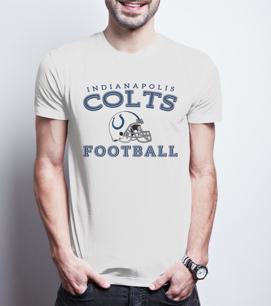 Indianapolis Colts Football Helmet T-Shirt