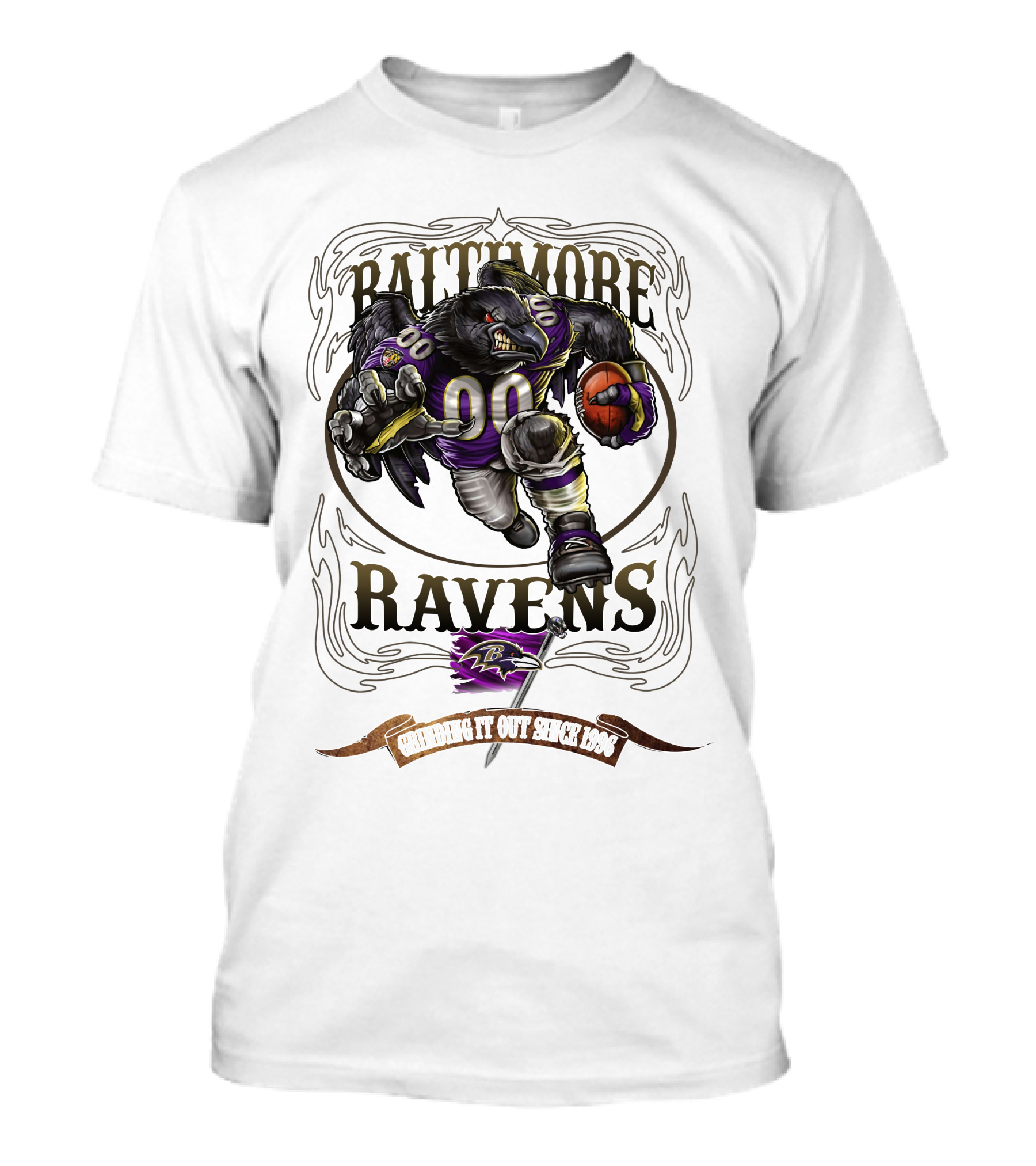 Baltimore Ravens Grinding It Out Since 1996 T-Shirt
