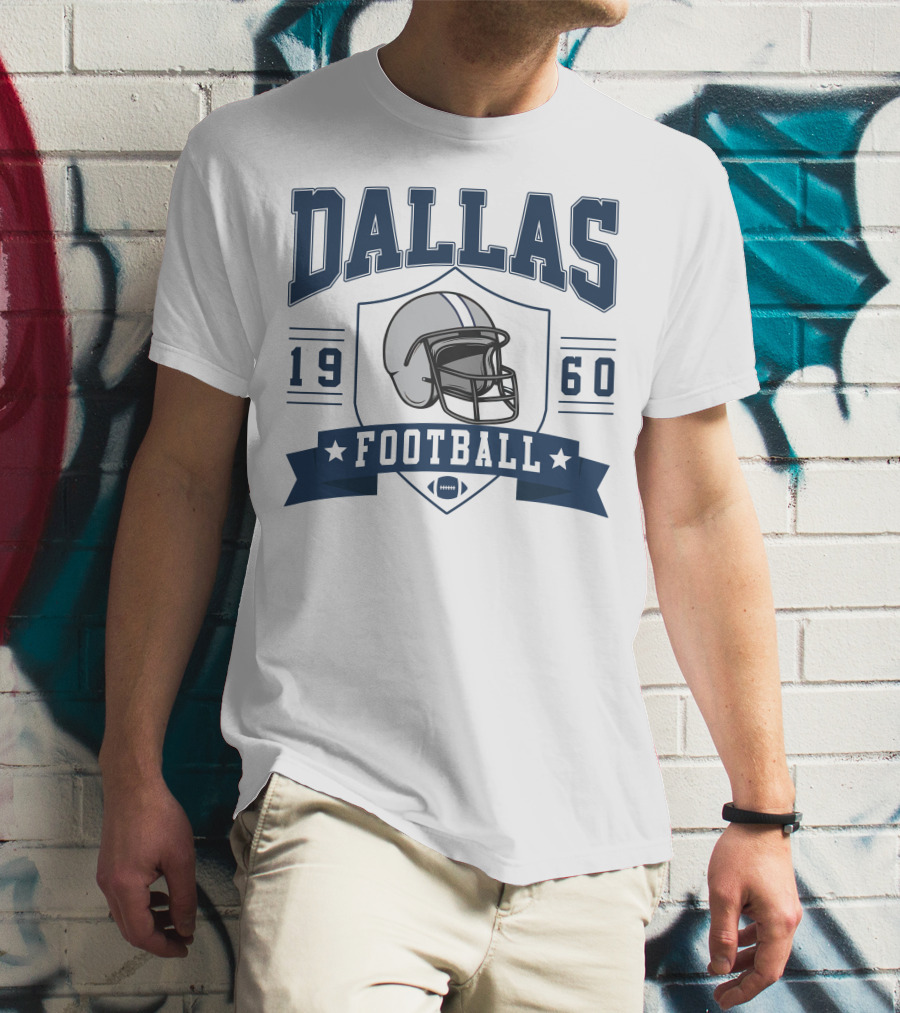 Dallas Football 1960 Helmet T-Shirt