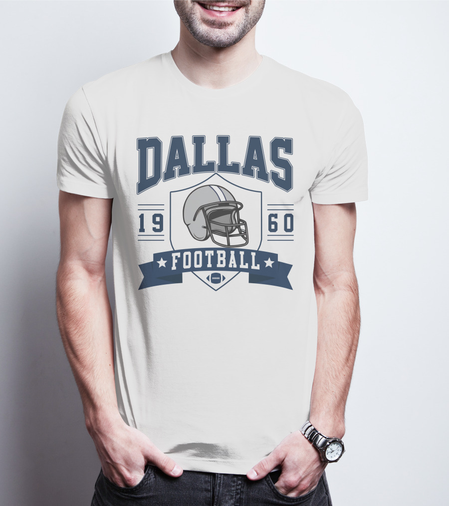 Dallas Football 1960 Helmet T-Shirt