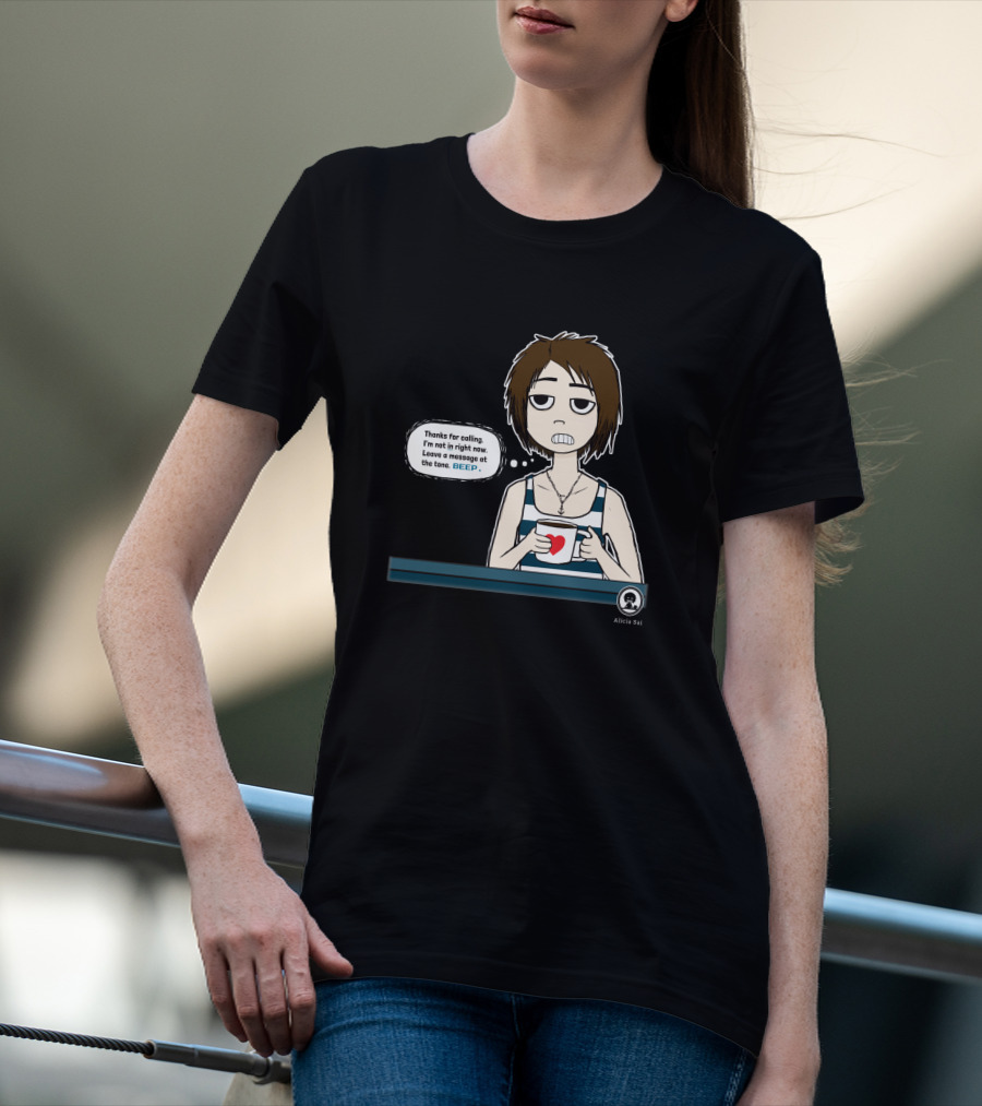 Thanks For Calling BEEP Coffee Character Alicia Sai T-Shirt