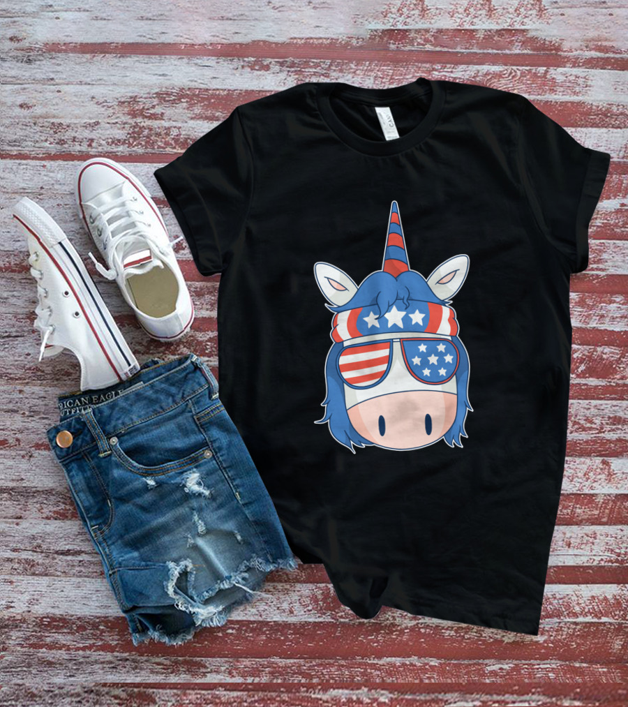 American Unicorn Stars And Stripes 1379084 T-Shirt