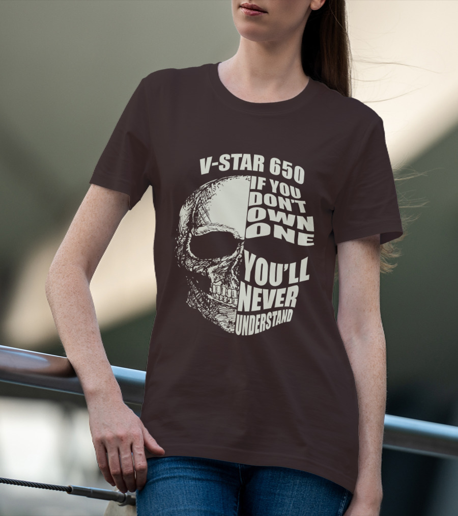 V-Star 650 If You Don't Own One You'll Never Understand Skull T-Shirt