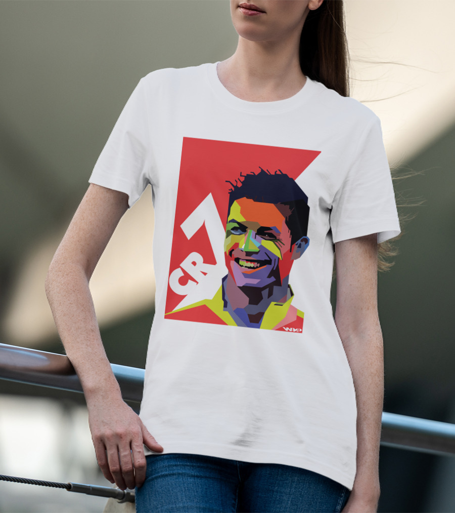 CR7 Colorful Soccer Icon T-Shirt