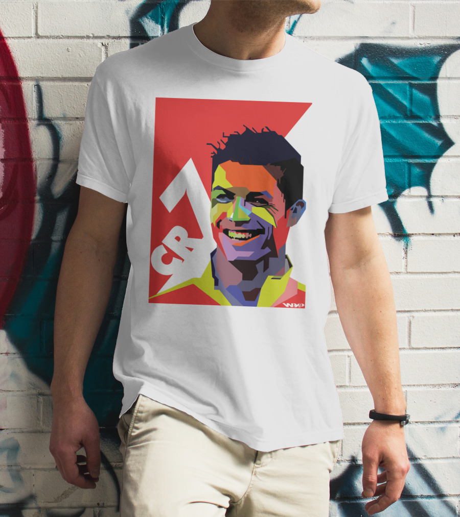 CR7 Colorful Soccer Icon T-Shirt