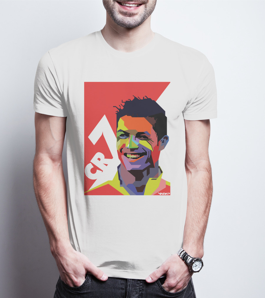CR7 Colorful Soccer Icon T-Shirt
