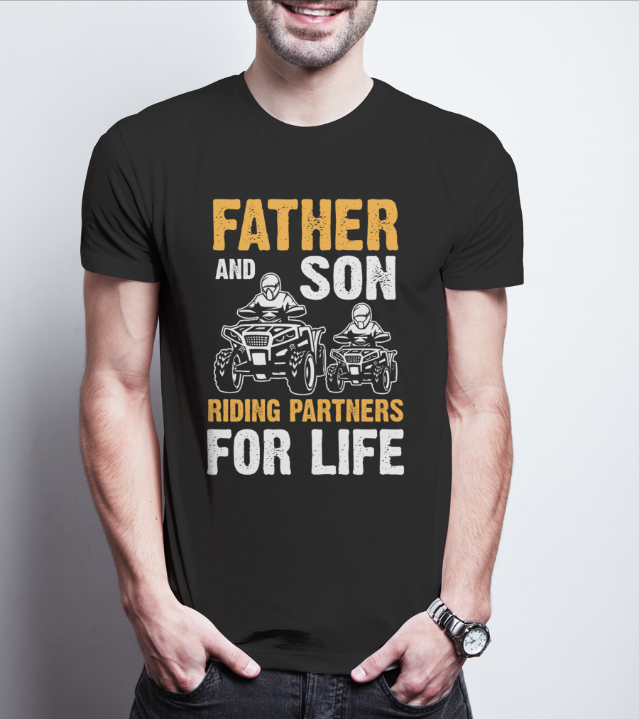 Father And Son Riding Partners For Life UTV1 T-Shirt