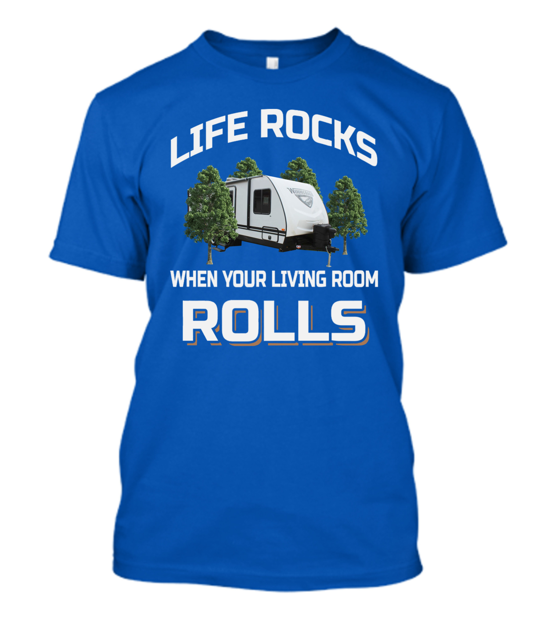 Life Rocks When Your Living Room Rolls Winnebago Minnie T-Shirt
