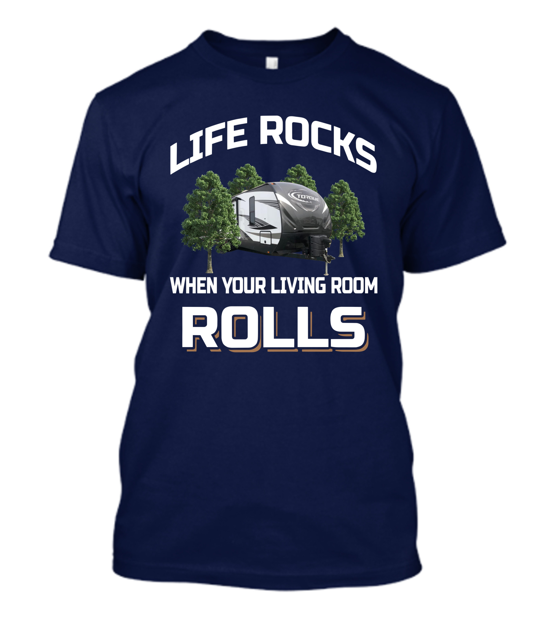 LIFE ROCKS WHEN YOUR LIVING ROOM ROLLS HEARTLAND TORQUE T-Shirt