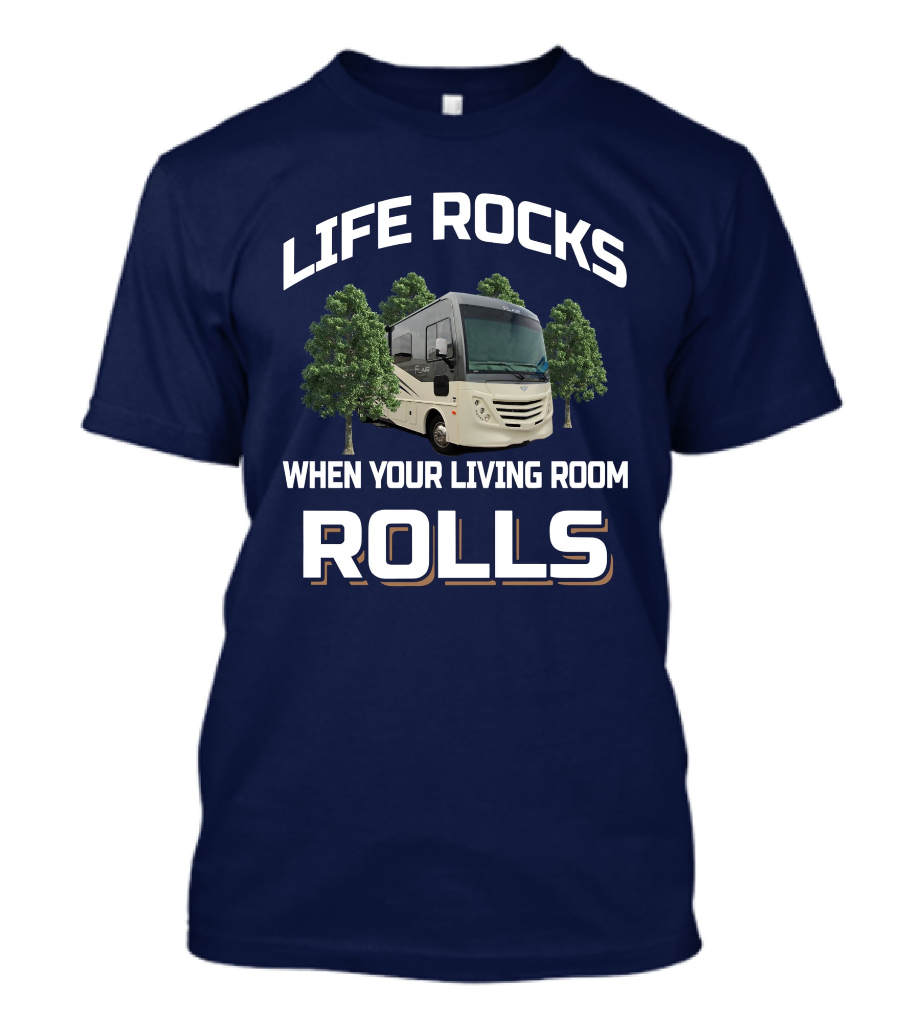 LIFE ROCKS WHEN YOUR LIVING ROOM ROLLS Fleetwood Flair T-Shirt
