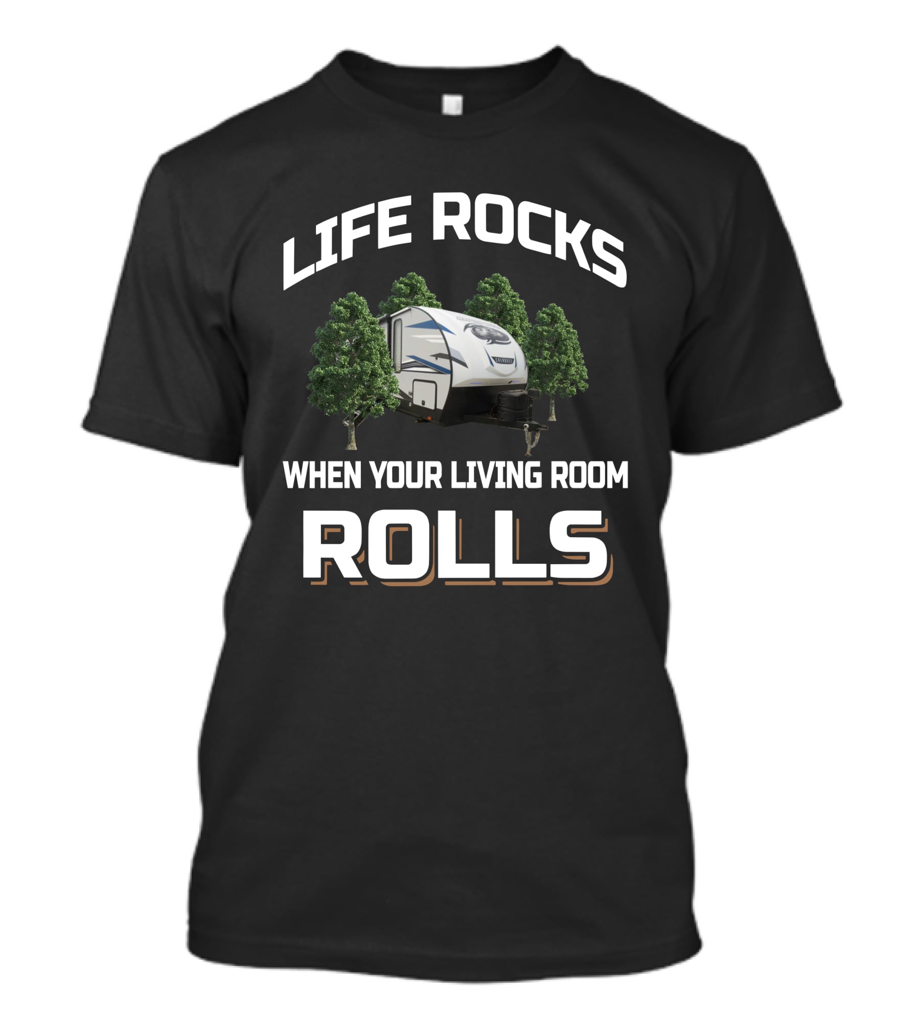 Life Rocks When Your Living Room Rolls Alpha Wolf 26DBH T-Shirt
