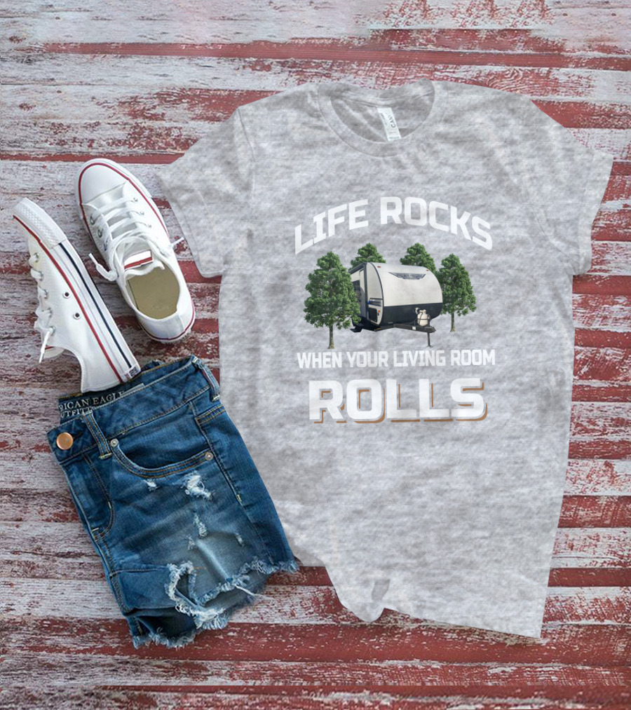 Salem Platinum 179dbk Life Rocks When Your Living Room Rolls T-Shirt