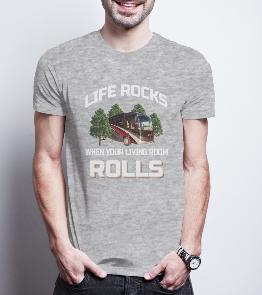 Life Rocks When Your Living Room Rolls Entegra Aspire 38M T-Shirt