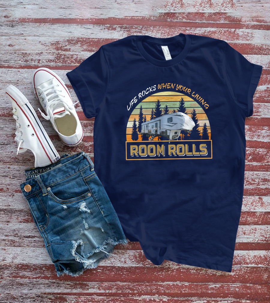LIFE ROCKS WHEN YOUR LIVING ROOM ROLLS Wolfpack 365 Pack 16 T-Shirt